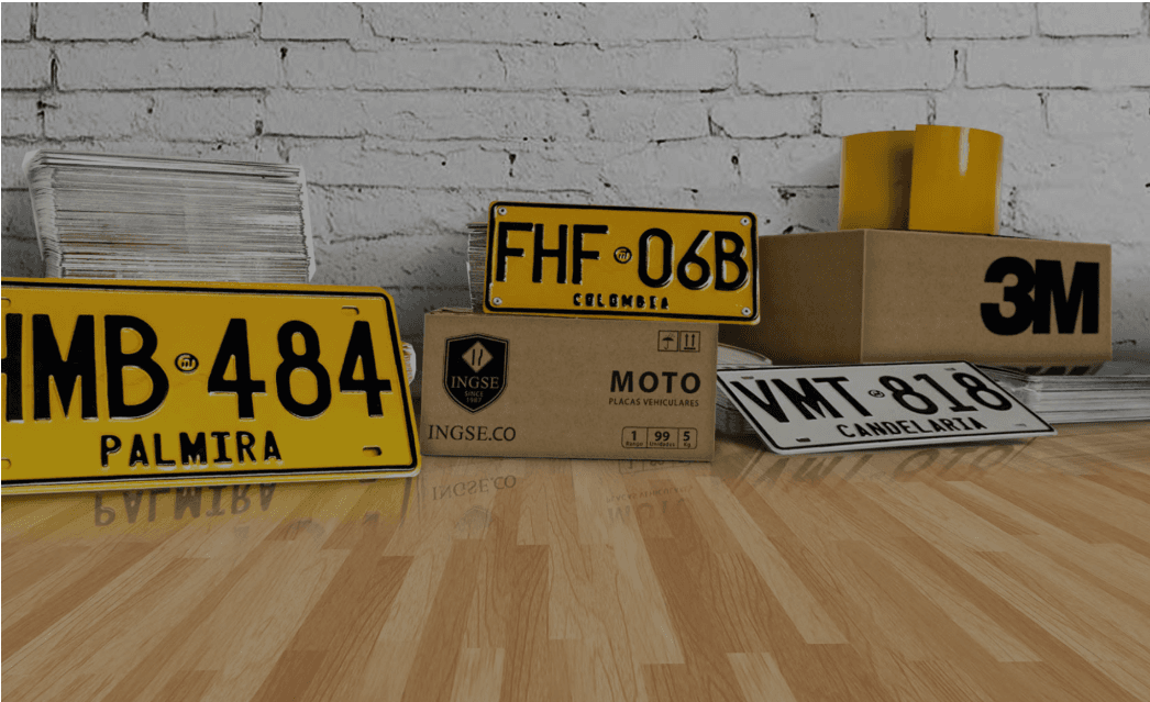 Placa vehicular INGSE SAS