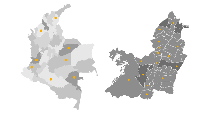 Trabajos realizados en Colombia y Valle del Cauca